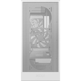 NZXT H5 Flow táp nélküli ablakos Mid Tower számítógépház fehér