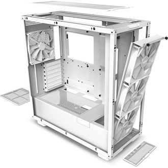 NZXT H7 Elite 2023 Fehér (Táp nélküli) ablakos MATX ház