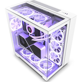NZXT H9 Elite Fehér (Táp nélküli) ablakos ATX ház