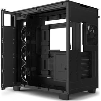 NZXT H9 Elite Fekete (Táp nélküli) ablakos ATX ház