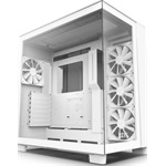 NZXT H9 Flow Fehér (Táp nélküli) ablakos ATX ház