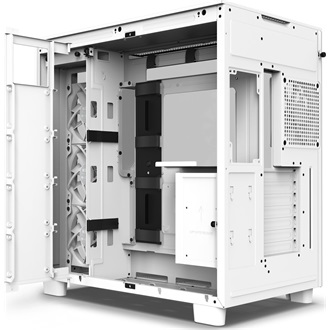 NZXT H9 Flow Fehér (Táp nélküli) ablakos ATX ház
