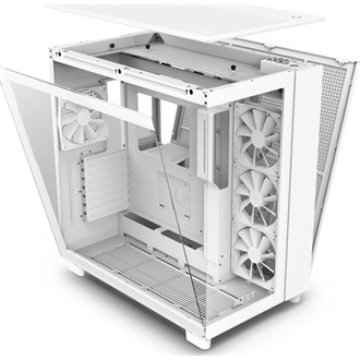 NZXT H9 Flow Fehér (Táp nélküli) ablakos ATX ház