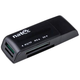Natec Ant 3 USB2.0 SD, microSD, MS, M2, MMC kártyaolvasó fekete