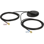 Navilock GNSS GALILEO GPS GSM UMTS LTE antenna SMA csatlakozó 28 dBi / 2 dBi RG-174 2 m omni aktív f