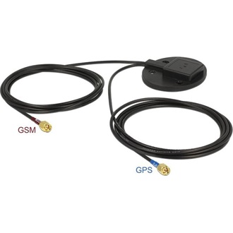 Navilock GNSS GALILEO GPS GSM UMTS LTE antenna SMA csatlakozó 28 dBi / 2 dBi RG-174 2 m omni aktív f