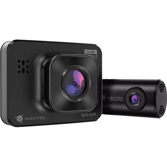 Navitel R250 DUAL autós kamera fekete + 1280x720 25fps hátsó kamera