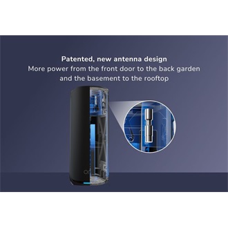 Netgear 3-SET ORBI 870 WIFI 7 MESH TRI-BAND BLACK  21 GBIT/S