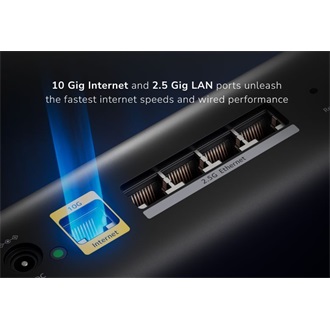 Netgear 3-SET ORBI 870 WIFI 7 MESH TRI-BAND BLACK  21 GBIT/S