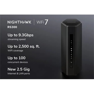 Netgear 5PT NIGHTHAWK WIFI 7 BE9300 ROUT (RS300)