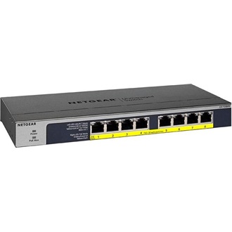 Netgear 8-PORT POE+ 1G PLUS SWITCH POE BUDGET 123 W FANLESS