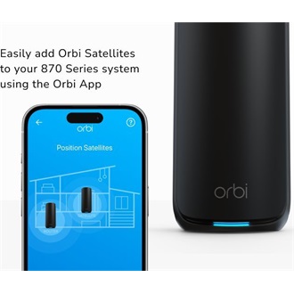 Netgear MESH-SATELLITE ORBI 870 WIFI 7 TRI-BAND BLACK  21 GBIT/S