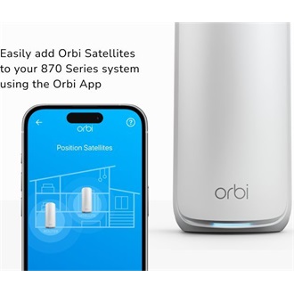 Netgear MESH-SATELLITE ORBI 870 WIFI 7 TRI-BAND WHITE 21 GBIT/S