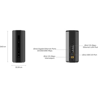 Netgear NIGHTHAWK WIFI 7 BE12000 ROUTER 1X 2.5G 3X 1G LAN 120 DEVICES