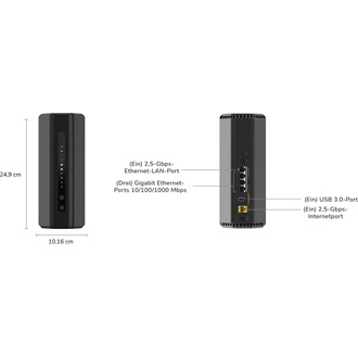 Netgear NIGHTHAWK WIFI 7 BE6500 ROUTER 1X 2.5G 3X 1G LAN 80 DEVICES