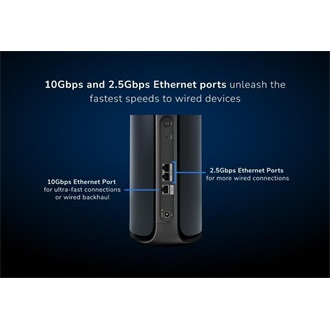 Netgear ORBI 970 MESH-WIFI-7-SATELLIT QUAD-BAND-MESH BLACK