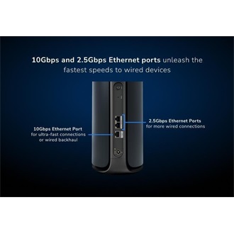 Netgear ORBI 970 MESH-WIFI-7-SET OF 2 QUAD-BAND-MESH BLACK