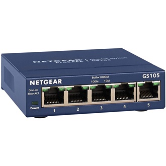Netgear ProSafe 5-Port Gigabit Desktop Switch Metal (GS105GE)
