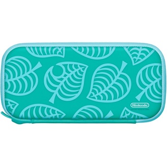Nintendo Switch Lite Animal Crossing Carrying Case játékkonzol gaming tok fehér-zöld