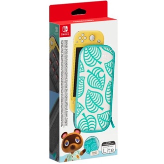 Nintendo Switch Lite Animal Crossing Carrying Case játékkonzol gaming tok fehér-zöld