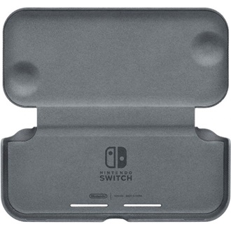 Nintendo Switch Lite Flip Cover & Creen Protector játékkonzol gaming kijelzővédő / tok szürke