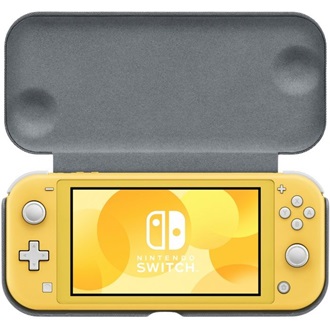 Nintendo Switch Lite Flip Cover & Creen Protector játékkonzol gaming kijelzővédő / tok szürke