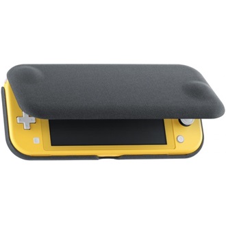 Nintendo Switch Lite Flip Cover & Creen Protector játékkonzol gaming kijelzővédő / tok szürke