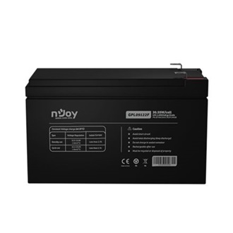 Njoy VRLA AGM 9000mAh akkumulátor 12V/9Ah, T2/F2, zárt, gondozás mentes