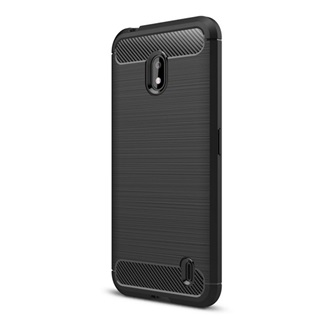 Nokia 2.2 Gigapack szilikon telefonvédő ütésállóság, karbon minta, FEKETE