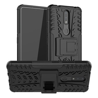 Nokia 2.4 Gigapack Defender szilikon telefonvédő ütésállóság, autógumi, FEKETE