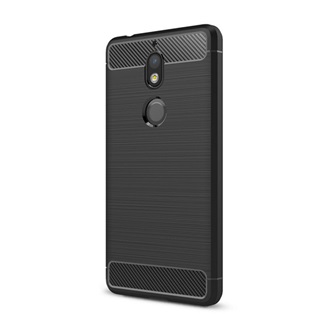 Nokia 7 Gigapack szilikon telefonvédő ütésállóság, karbon minta, FEKETE