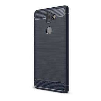 Nokia 9 Gigapack szilikon telefonvédő ütésállóság, karbon minta, SÖTÉTKÉK