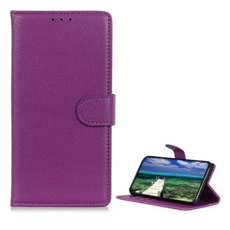 Nokia C22 Gigapack tok álló, bőr hatású FLIP, prémium, LILA