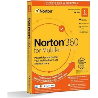 Norton 360 Mobile vírusirtó szoftver