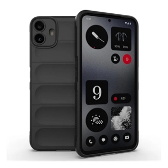 Nothing CMF Phone 1 GIGAPACK Szilikon telefonvédő ütésállóság, 3D, FEKETE