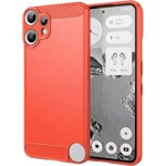 Nothing CMF Phone 2 Pro GIGAPACK Szilikon telefonvédő ütésállóság, karbon minta, PIROS