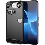 Nothing Phone (3) GIGAPACK Szilikon telefonvédő ütésállóság, karbon minta, FEKETE