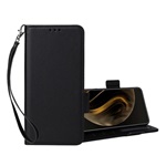 Nothing Phone (3) GIGAPACK Tok álló, bőr hatású FLIP, prémium + kézpánt, FEKETE