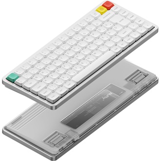 NuPhy Air75 V3 Bluetooth / vezeték nélküli magyar Gateron Blush nano mechanikus billentyűzet fehér