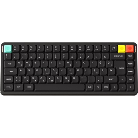 NuPhy Air75 V3 Bluetooth / vezeték nélküli magyar Gateron Blush nano mechanikus billentyűzet fekete