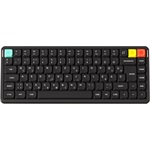 NuPhy Air75 V3 Bluetooth / vezeték nélküli magyar Gateron Brown nano mechanikus billentyűzet fekete