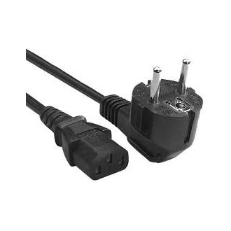 OEM 230V villásdugó CEE 7/7 - C13 M/F tápkábel 1.8m fekete