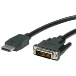 OEM Displayport -> DVI-D M/M video kábel 2m fekete (11.99.5610)