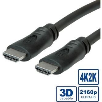 OEM HDMI 2.0 - HDMI 2.0 M/M video kábel 3m fekete