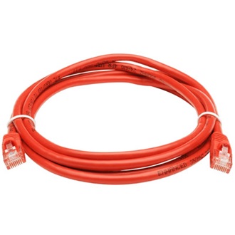 OEM RJ45 CAT6 UTP -> RJ45 CAT6 UTP M/M adatkábel 1m piros LSOH