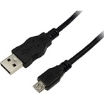 OEM USB-A 2.0 - USB-B 2.0 mini 5pin M/M adatkábel 3m fekete