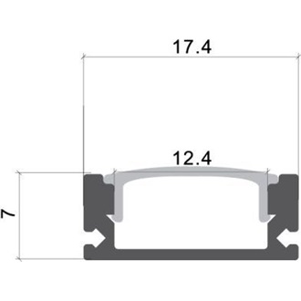 OPTONICA LED profil opál fedővel  2m  OT5191