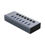 Orico BT2U3-7AB 7-portos USB3.0 hub szürke