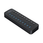Orico CT2U3-10AB 10-portos USB3.0 hub fekete