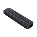 Orico CT2U3-13AB 13-portos USB3.0 hub fekete